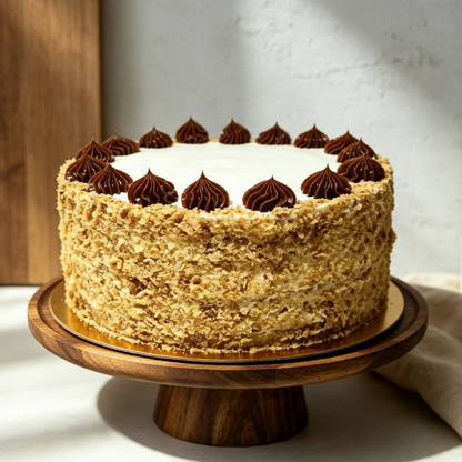 Torta Amor (Hojarasca, Manjar, Crema & Frambuesa)