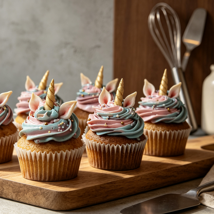 cupcakes de unicornio